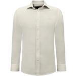 Formella Höst Beige Kostymskjortor på rea i Storlek 3 XL i Bomull för Herrar 