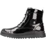 Svarta Ankle-boots med Snörning för Flickor 
