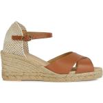 Sommar Guldiga Sandaletter med kilklack från Geox på rea Andningsbara i storlek 35 med Kilklack i Textil för Damer 