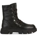 Svarta Ankle-boots från Geox på rea med Snörning för Damer 