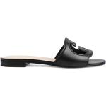 Svarta Sandaletter från Gucci i storlek 36 med öppen tå i Läder för Damer 
