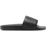 Svarta Slip in-sandaler från Gucci med Slip-on med öppen tå i Gummi 