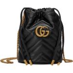 Svarta Handväskor i skinn från Gucci Marmont i Läder för Damer 