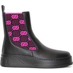 Svarta Chelsea-boots från Gucci Supreme i storlek 36 med rundad tå i Kalvskinn för Damer 