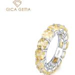 Gula Bröllops Diamantringar i Kolfiber för Damer 