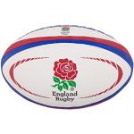Gilbert England Rugby Replica Ball - Vit/Röd, Storlek 5