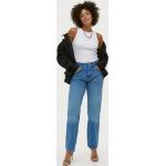 Blåa Slitna jeans från Gina Tricot på rea i Storlek S i Denim för Damer 