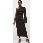 Svarta Enaxlade klänningar från Gina Tricot på rea i Storlek L i Satin för Damer 