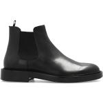 Svarta Chelsea-boots från Armani Giorgio Armani med Mandelformad tå i Läder för Herrar 