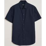 Mörkblåa Kortärmade Kortärmade skjortor från Armani Giorgio Armani i Storlek M i Bäckebölja för Herrar 
