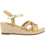 Sommar Guldiga Sandaletter med kilklack från Gioseppo på rea i storlek 37 i Läder för Damer 