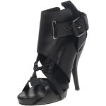 Hållbara Svarta Ankle-boots från Givenchy med öppen tå i Läder för Damer 