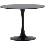 Skandinaviska Svarta Runda matbord från Skånska Möbelhuset med diameter 100cm 