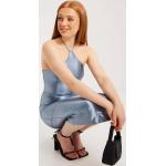 Glamorous - Midiklänningar - Blue - Halterneck Maxi Dress - Klänningar