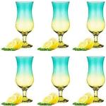 Turkosa Cocktailglas 6 delar i Glas 