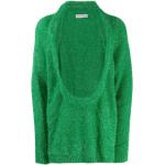 Vintage Hållbara Gröna Stickade tröjor med glitter från Walter van Beirendonck i Onesize för Herrar 