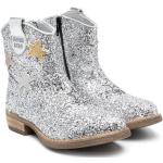 Silvriga Cowboy-boots med glitter från MONNALISA på rea i storlek 39 med rundad tå för Flickor 