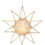 Skandinaviska Julstjärnor hängande från Globen Lighting i Bambu 