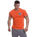 Orange Tränings t-shirts från Golds Gym 1 del i Storlek S i Jerseytyg för Herrar 