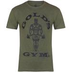 Olivgröna Tränings t-shirts från Golds Gym i Storlek XL för Herrar 