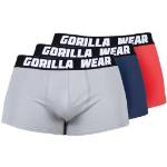 Mörkblåa Boxershorts från Gorilla Wear 3 delar i Storlek S för Herrar 