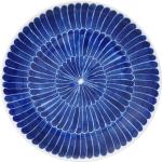 Blåa Assietter med diameter 21cm i Porslin 