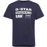 Blåa Kortärmade Kortärmade T-shirts från G-Star Raw i Storlek XXS 