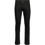 Hållbara Svarta Slim fit jeans från Nudie Jeans Grim Tim 