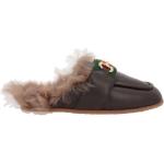 Mörkbruna Slip in-sandaler från Gucci i Läder för Herrar 