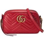 Gucci GG Marmont Shoulder Väska Red, Dam