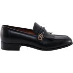 Svarta Loafers från Gucci med rundad tå i Läder för Herrar 