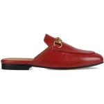 Röda Slip in-sandaler med rundad tå i Läder för Damer 