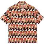 Flerfärgade Kortärmade Mönstrade skjortor från Gucci Print på rea i Twill för Herrar 