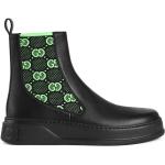 Svarta Ankle-boots från Gucci Supreme på rea med Klackhöjd till 3cm i Läder för Herrar 