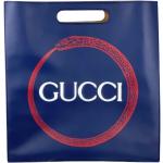 Vintage Hållbara Blåa Tote bags från Gucci i Mocka för Damer 