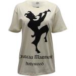 Vintage Hållbara Beige Kortärmade T-shirts från Gucci Marmont på rea i Bomull för Damer 