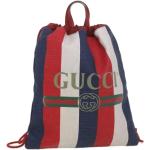 Vintage Hållbara Röda Tygryggsäckar från Gucci i Canvas för Damer 