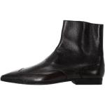 Hållbara Bruna Ankle-boots från Gucci med Dragkedja med Mandelformad tå i Läder för Herrar 