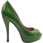 Hållbara Gröna Peeptoes från Gucci i Läder för Damer 