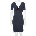 Vintage Hållbara Marinblåa Stickade klänningar från Gucci för Damer 
