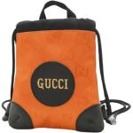 Vintage Hållbara Orange Skinnryggsäckar från Gucci på rea i Läder för Damer 