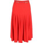 Vintage Hållbara Knälånga Röda Plisserade kjolar från Gucci på rea för Damer 