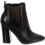 Svarta Ankle-boots med glitter från Guess på rea Halksäkra med rundad tå i Syntet för Damer 
