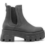 Svarta The Beatles Chelsea-boots från Guess på rea med Blockklack med Klackhöjd 5cm till 7cm i Läder för Damer 