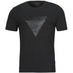 Svarta Kortärmade T-shirts från Guess i Storlek S för Herrar 
