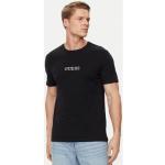 Svarta Kortärmade T-shirts från Guess i Storlek M för Herrar 
