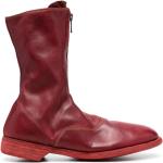 Röda Ankle-boots från GUIDI med Dragkedja för Herrar 
