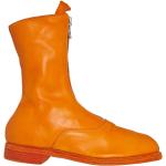 Orange Ankle-boots från GUIDI på rea med Dragkedja för Damer 