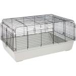 Guinea Pig & Dwarf Rabbit Cage Gray 120 x 58 x 56 cm - Smådjurstillbehör - Burar & Transporter för kanin, marsvin & gnagare - Kaninburar - Flamingo - ZOO.se
