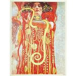 onthewall Gustav Klimt Hygieia Art nouveau affisch konsttryck 40 x 30 cm (PDP 008), vit